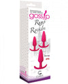 Gossip Rump Rockers 3 Piece Anal Training Set Pink - happyshop365247