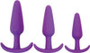 Rump Rockers 3 Piece Anal Plug Training Set Violet - happyshop365247