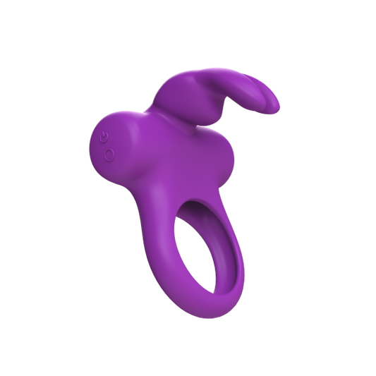 Frisky Bunny Vibrating Ring Purple - happyshop365247