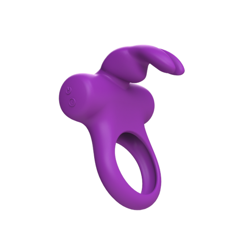 Frisky Bunny Vibrating Ring Purple - happyshop365247