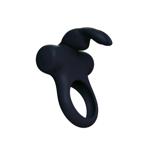 Frisky Bunny Vibrating Ring Black - happyshop365247