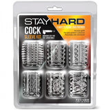 Stay Hard Cock Sleeve Kit Clear 6 Pack - happyshop365247