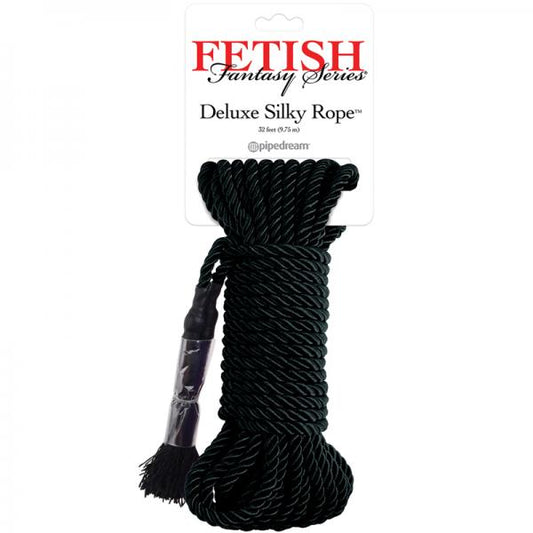 Fetish Fantasy Deluxe Silk Rope - Black - happyshop365247