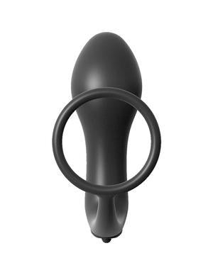 Anal Fantasy Ass Gasm Cockring Vibrating Plug Black - happyshop365247