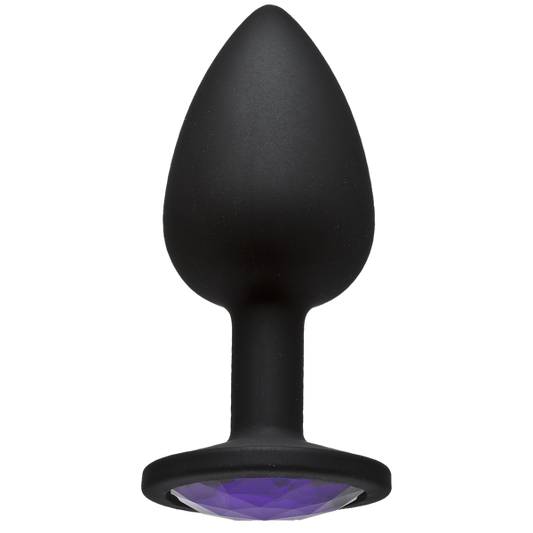 Booty Bling Small Black Plug Purple Stone - happyshop365247
