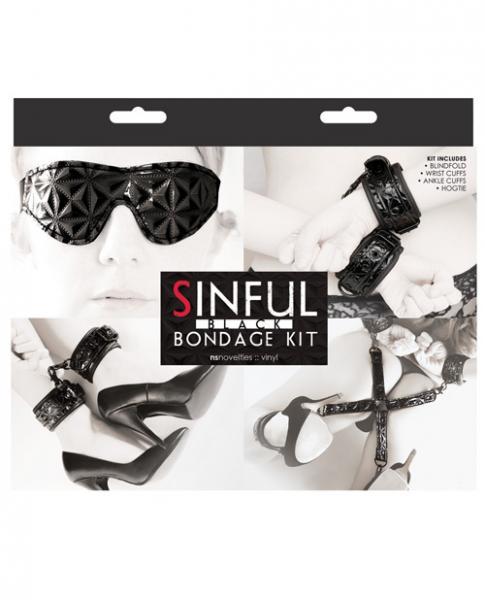 Sinful Bondage Kit Black - happyshop365247