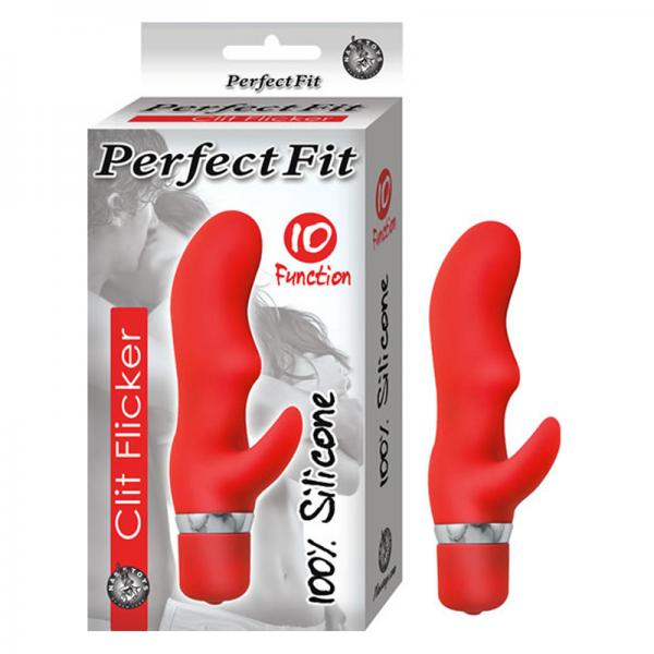 Perfection Fit Clit Flicker Red Vibrator - happyshop365247