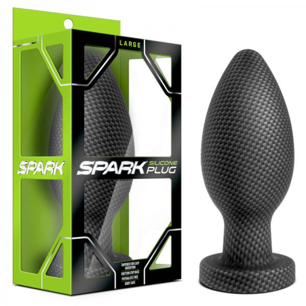 Spark Silicone Plug Large Black - happyshop365247