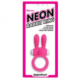 Neon Rabbit Ring Vibrator Pink - happyshop365247