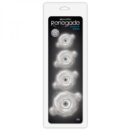 Renegade Vitality Rings Clear 4 Pack - happyshop365247