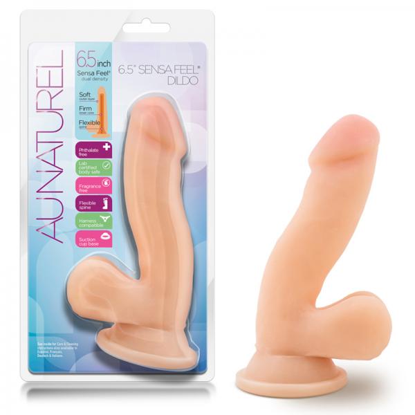 Au Naturel 6.5 inches Sensa Feel Dildo Beige - happyshop365247