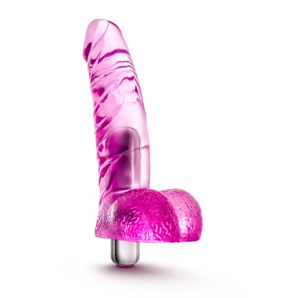 Naturally Yours Vibrating Ding Dong Pink Dildo - happyshop365247