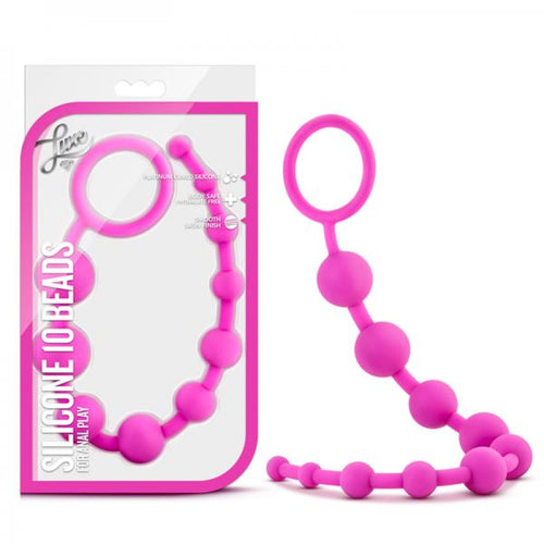 Luxe - Silicone 10 Beads - Pink - happyshop365247