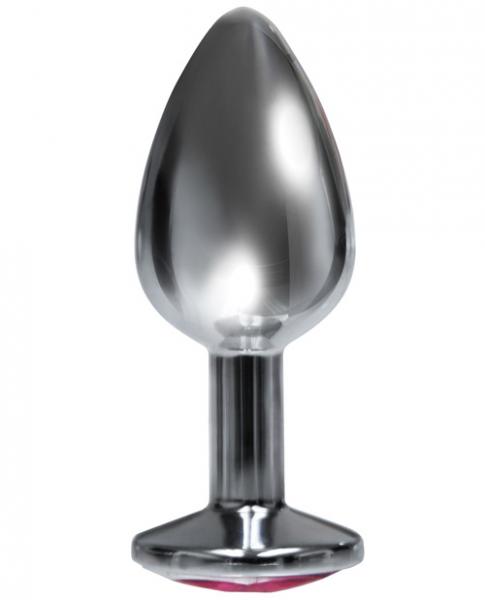 Silver Starter Bejeweled Stainless Steel Plug - happyshop365247