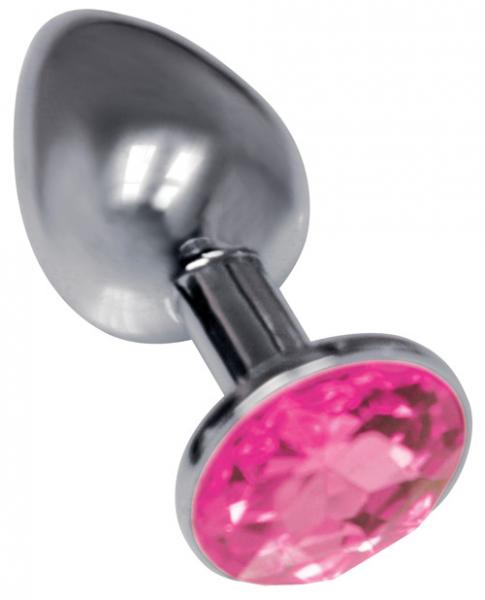 Silver Starter Bejeweled Stainless Steel Plug - happyshop365247
