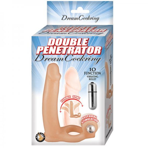 Double Penetrator Dream Cockring Beige - happyshop365247
