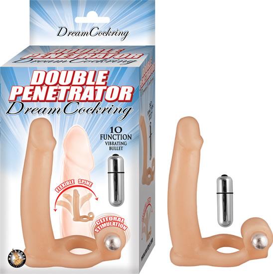 Double Penetrator Dream Cockring Beige - happyshop365247