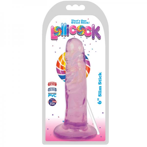 Lollicock Slim Stick 6in Grape Ice