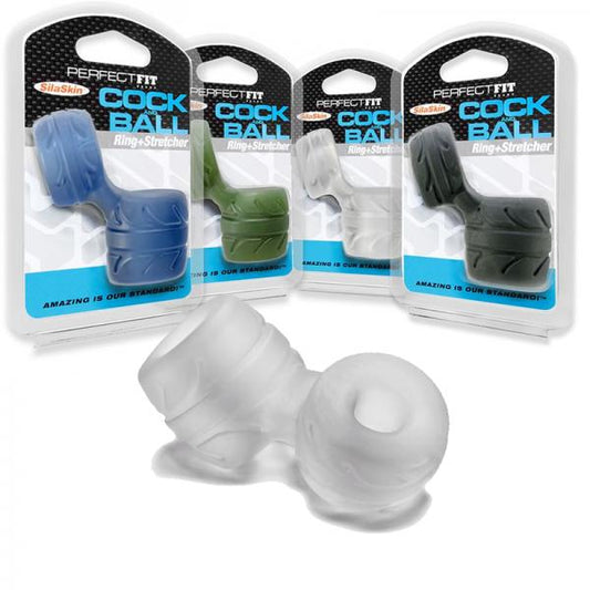 Perfect Fit Cock + Ball Ring & Stretcher Clear - happyshop365247