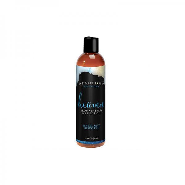 Intimate Earth Heaven Hazelnut Biscotti Massage Oil 4oz - happyshop365247