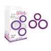 Gossip Love Ring Trio Silicone Violet - happyshop365247