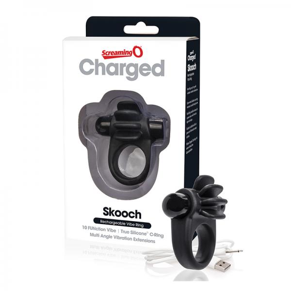 Charged Skooch Vibrating Ring Black - happyshop365247