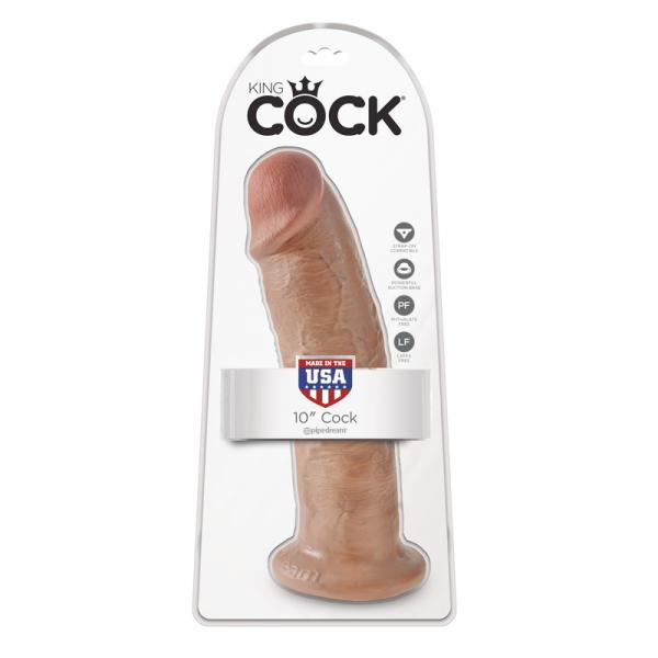 King Cock 10in Dildo - Tan - happyshop365247
