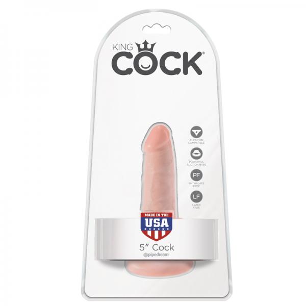 King Cock 5in Dildo - Beige - happyshop365247