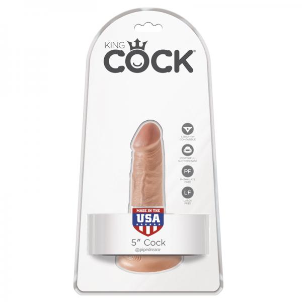 King Cock 5in Dildo - Tan - happyshop365247