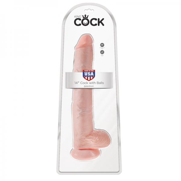 King Cock 14in Cock - Beige - happyshop365247