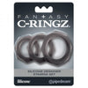 Fantasy C-ringz Silicone Designer Stamina Set Black - happyshop365247