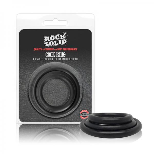 Rock Solid Tri-pack Rubber Gasket (1.25in, 1.5in, 2in) Black - happyshop365247