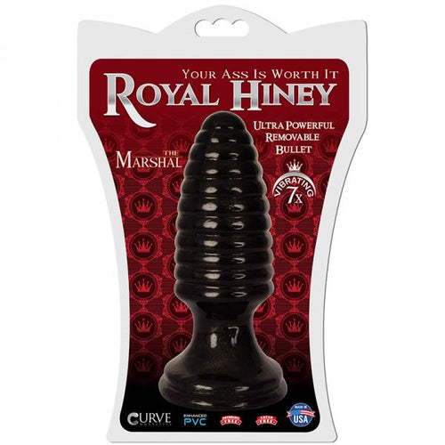 Royal Hiney Red The Marshal Black Butt Plug - happyshop365247