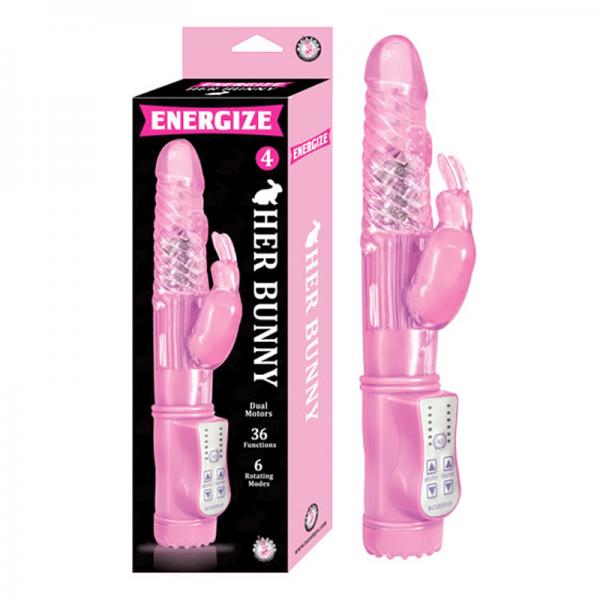 Energize Her Bunny 4 Rabbit Vibrator Pink - happyshop365247
