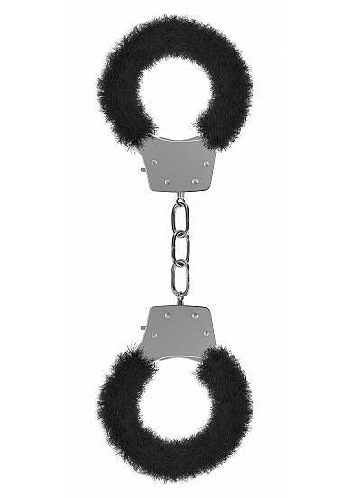 Ouch Pleasure Handcuffs Furry Black - happyshop365247
