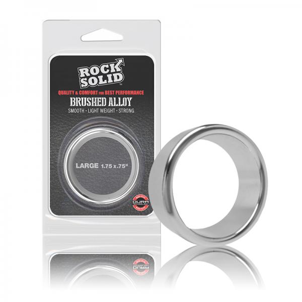 Rock Solid Brushed Alloy Large (1.75in X .75in) Silver - happyshop365247