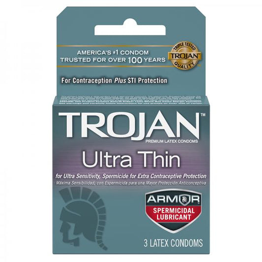 Trojan Ultra Thin Armor (spermicidal) 3pk - happyshop365247