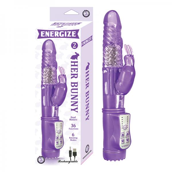 Energize Her Bunny 2 Purple Rabbit Vibrator - happyshop365247