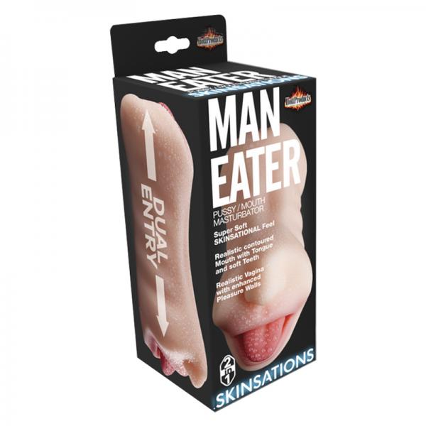 Skinsation Man Eater Pussy & Mouth Masturbator - happyshop365247