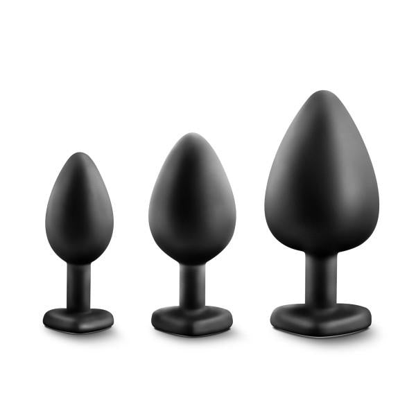 Bling Plugs Training Kit Black with White Gems - happyshop365247