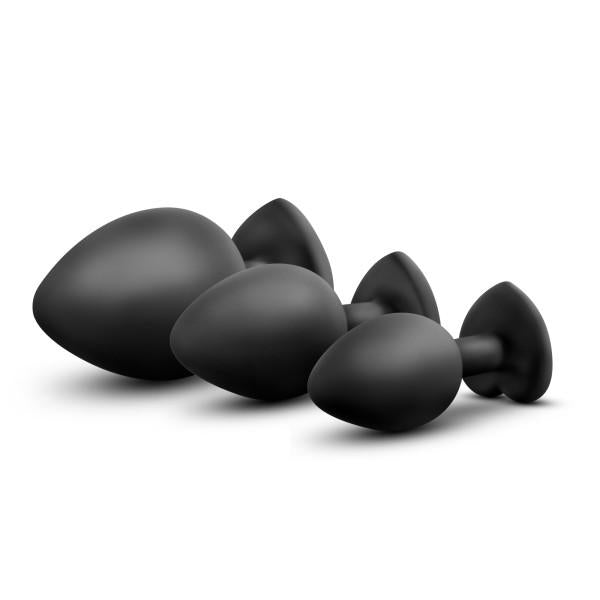Bling Plugs Training Kit Black with White Gems - happyshop365247