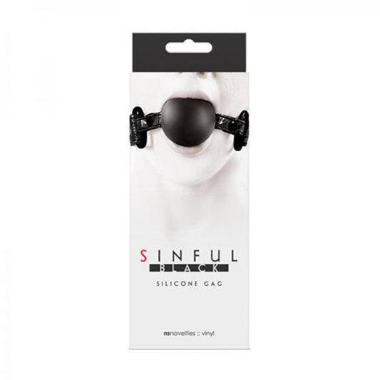 Sinful Soft Silicone Gag Black - happyshop365247