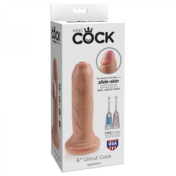 King Cock 6 inches Uncut Dildo Beige - happyshop365247