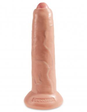 King Cock 9 inches Uncut Dildo Beige - happyshop365247