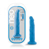 Neo - 7.5 Inch Dual Density Cock - Neon Blue