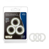 Performance - Vs2 Pure Premium Silicone Cockrings - Small - White - happyshop365247