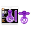Play With Me - Lick It - Vibrating Double Strap Cockring - Purple - happyshop365247
