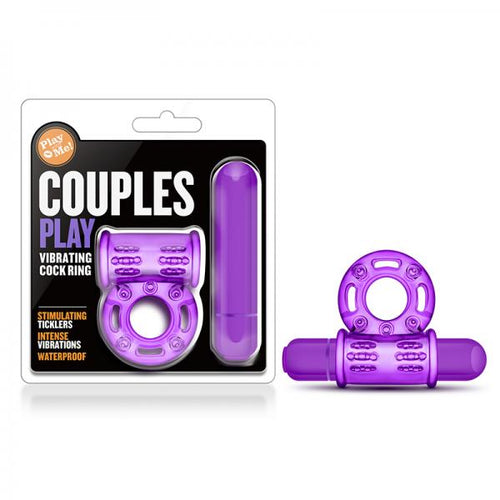 Play With Me - Couples Play - Vibrating Cockring - Purple - happyshop365247