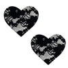 Neva Nude Pasty Heart Lace Black - happyshop365247