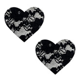 Neva Nude Pasty Heart Lace Black - happyshop365247